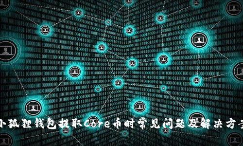 小狐狸钱包提取Core币时常见问题及解决方案