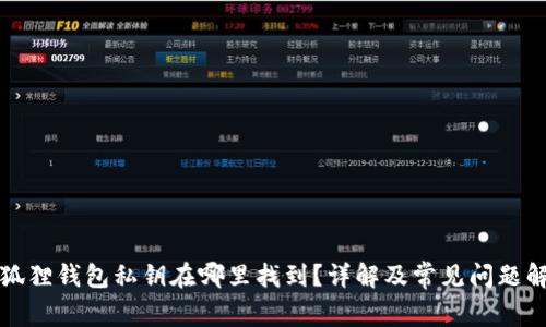 小狐狸钱包私钥在哪里找到？详解及常见问题解析