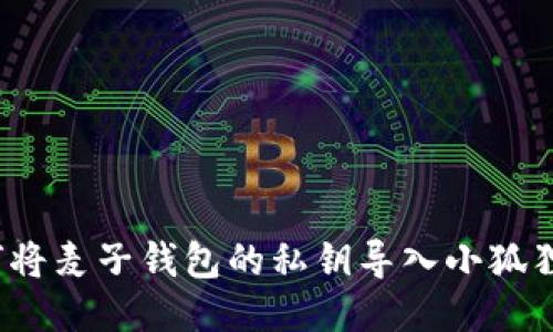  如何将麦子钱包的私钥导入小狐狸钱包